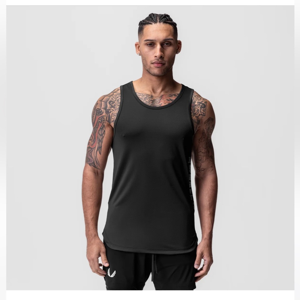 ASRV Aerosilver Black Performance Tank Top